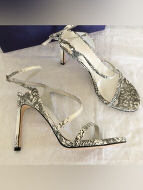 Stuart Weitzman Snakeskin Print Stilettos Heels